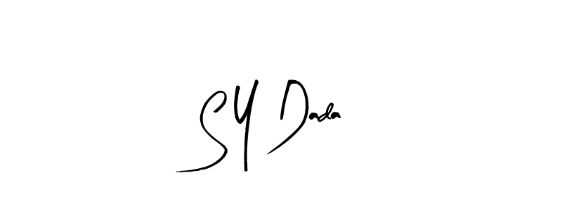 The best way (Arty Signature) to make a short signature is to pick only two or three words in your name. The name S Y Dada include a total of six letters. For converting this name. S Y Dada signature style 8 images and pictures png